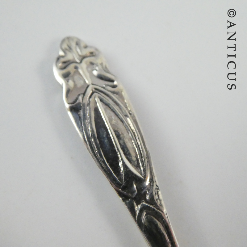Small Silver Mustard Spoon.