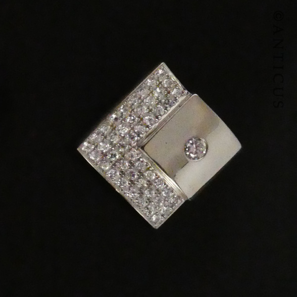 Silver and CZ Pendant.