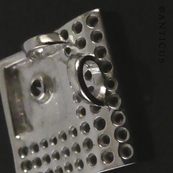 Silver and CZ Pendant.