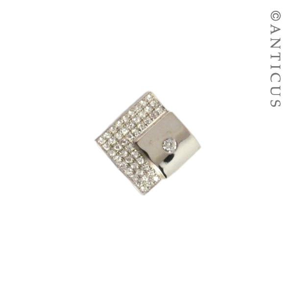 Silver and CZ Pendant.