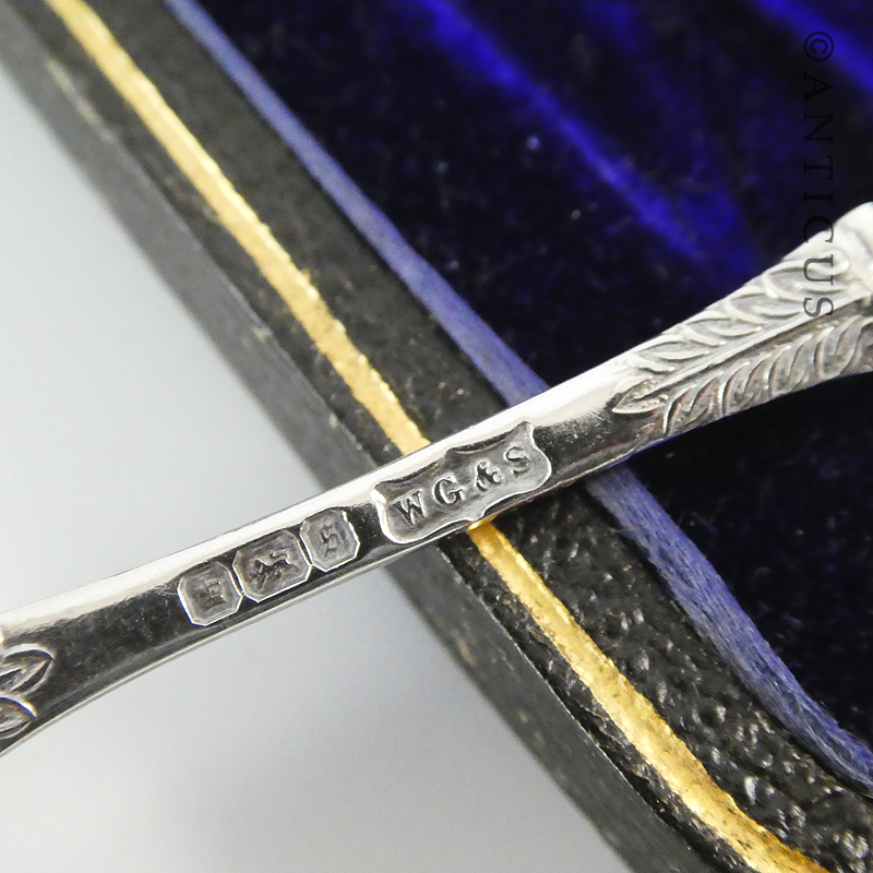 Set of 6 Edwardian-Period Silver Fruit or Oyster Forks.