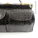 Crocodile Gladstone Style Handbag.