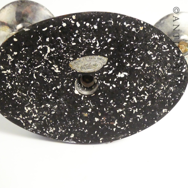 Iconic NZ Paua and Silver Plated Candelabra.