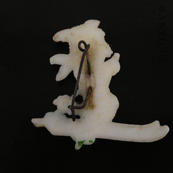 Vintage Scottie Dog Brooch, Skiing