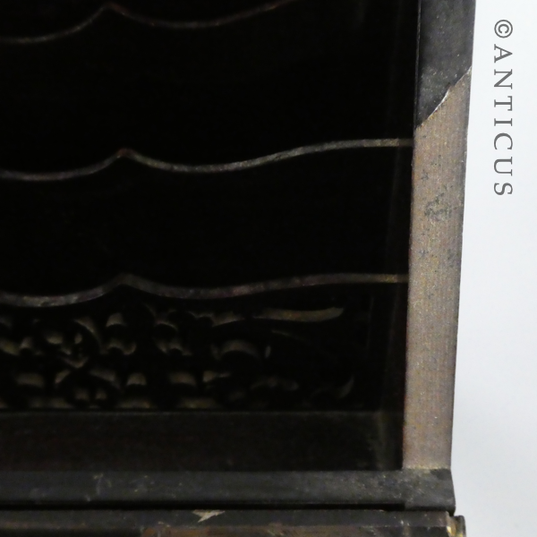 Victorian Rosewood and Pearl Inlaid Writing Slope.