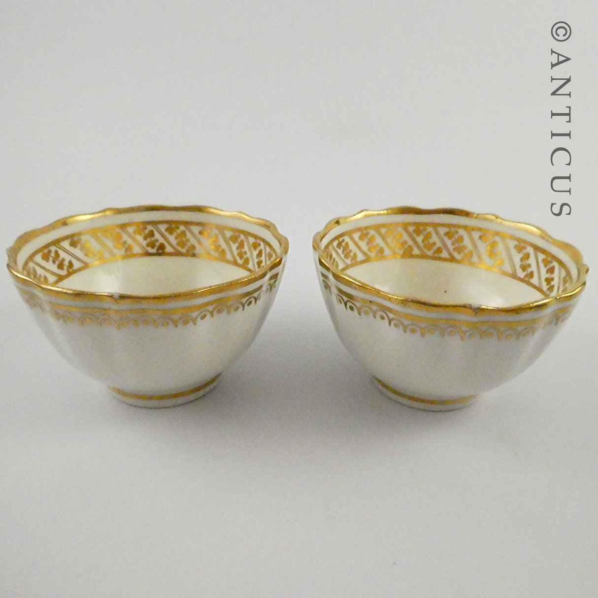 Pair of Antique Georgian-Period Teabowls.