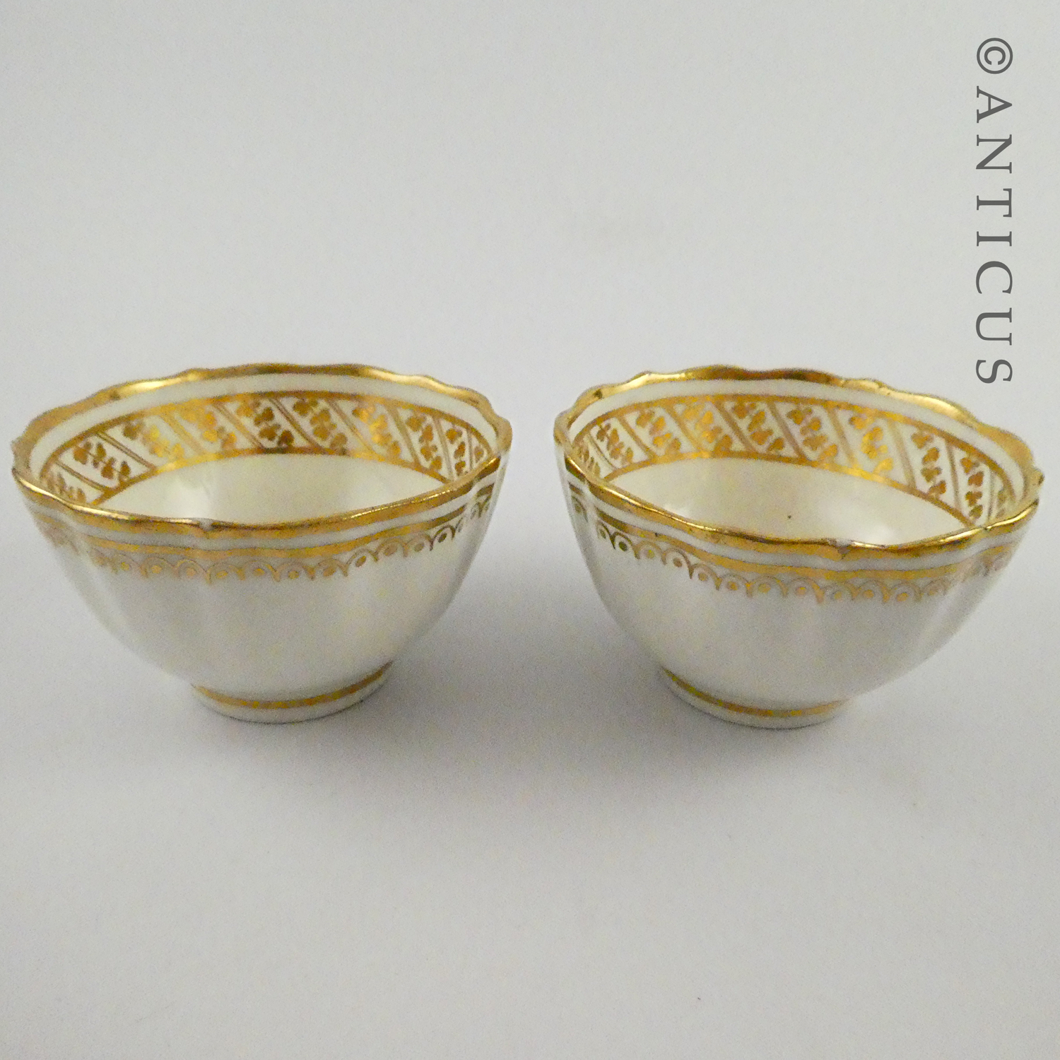 Pair of Antique Georgian-Period Teabowls.