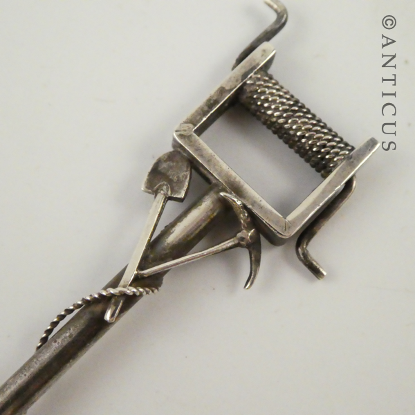 Sterling Silver "Mining" Spoon.
