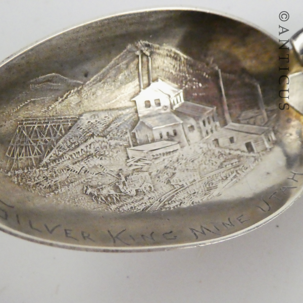 Sterling Silver "Mining" Spoon.