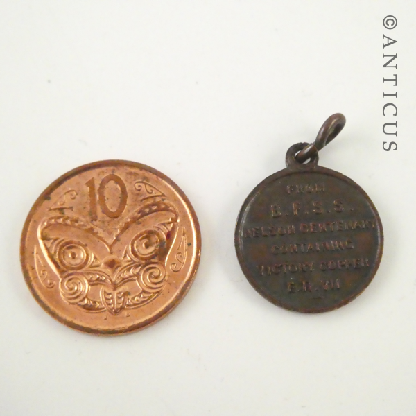 Small Medal, Centenary of Trafalger, 1905.