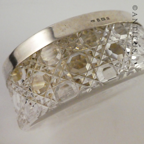 Large Antique Silver Dressing Table Box.