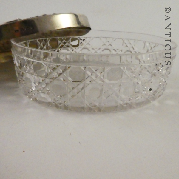 Large Antique Silver Dressing Table Box.