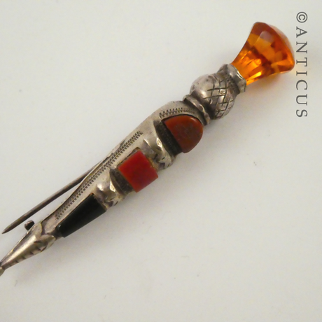 Scottish Dirk Brooch.