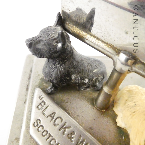 Black & White Scotch Whisky Menu Holder.