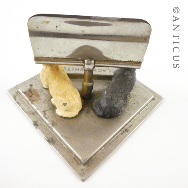 Black & White Scotch Whisky Menu Holder.