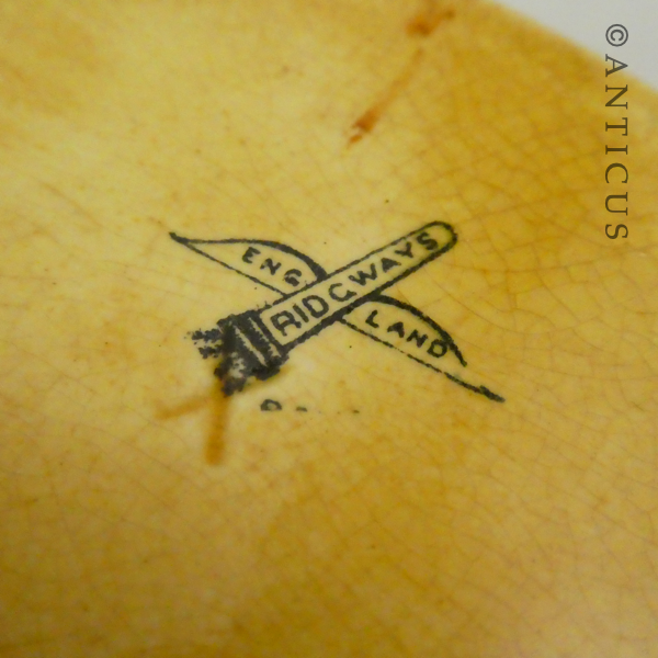 Antique Dish with Hamilton Railway Bridge, NZ.