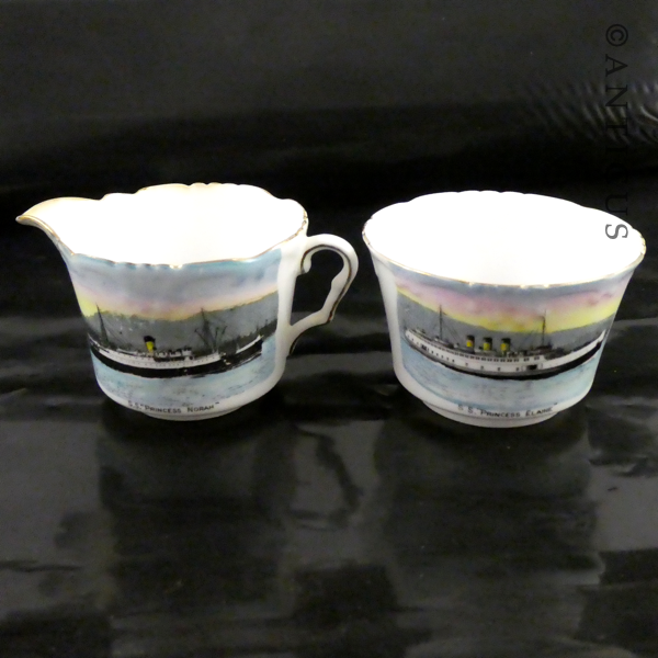 Shipping Cream and Sugar Bowl.