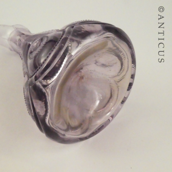 Mauve Glass Decanter with Stopper