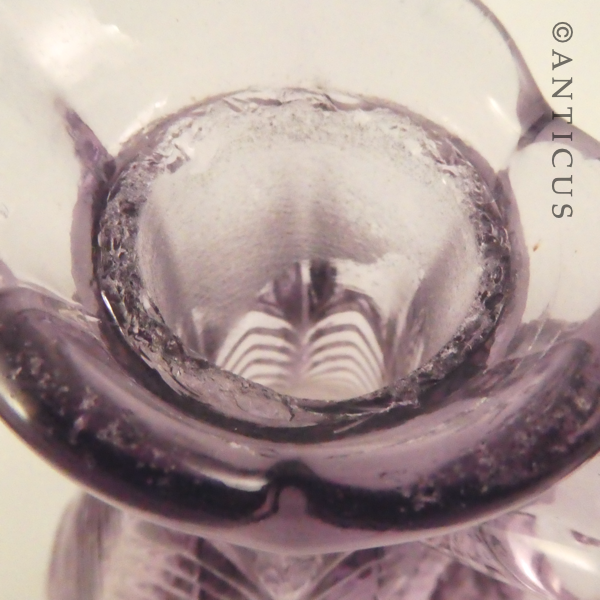 Mauve Glass Decanter with Stopper