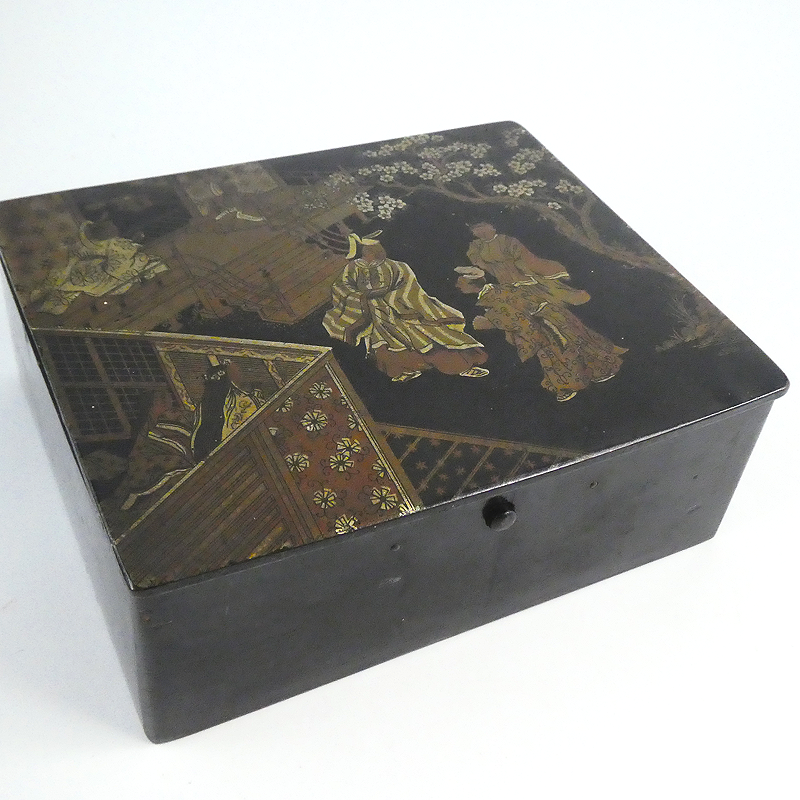 Oriental Lacquer Box, Circa 1890.