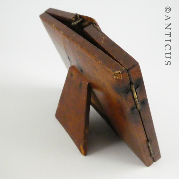 Edwardian Leather Framed Portrait of Two Boys.