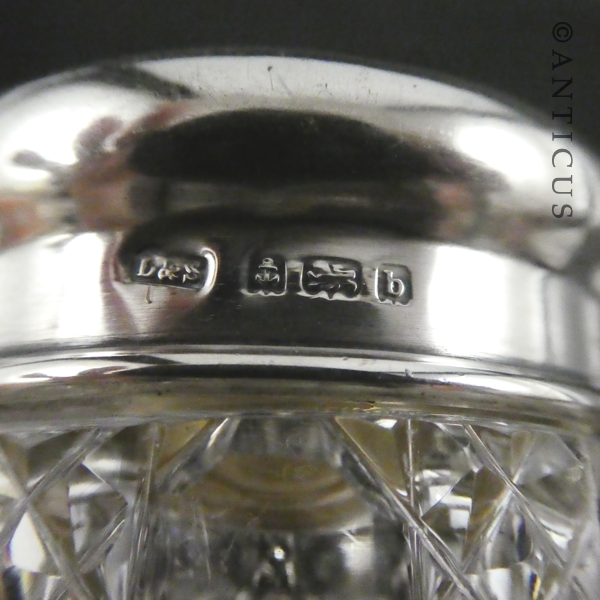 Small Sterling Silver-Topped Vanity Jar.