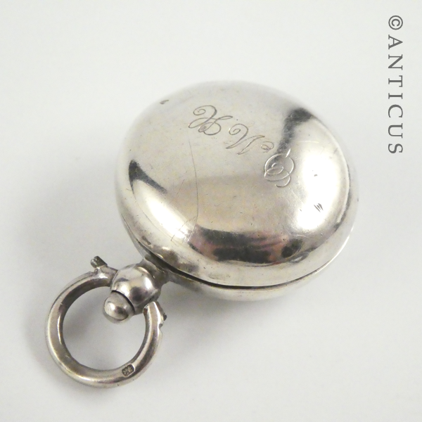 Sterling Silver Sovereign Case, 1909, Engraved.