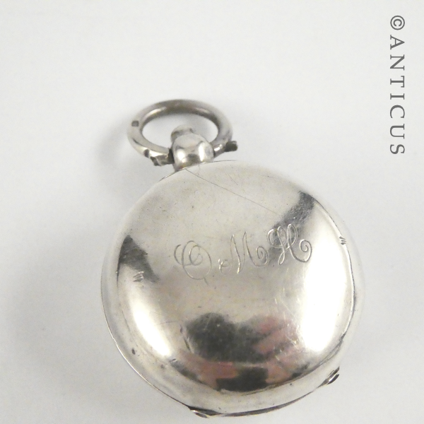 Sterling Silver Sovereign Case, 1909, Engraved.