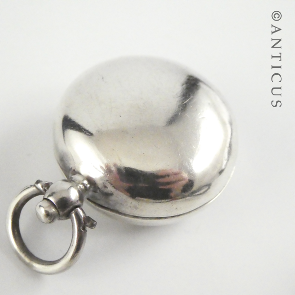 Sterling Silver Sovereign Case, 1909, Engraved.