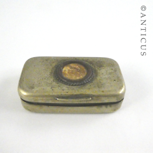 Edwardian Vesta Match Tin with Photo Compartment.