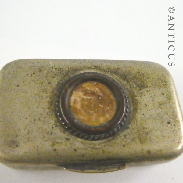 Edwardian Vesta Match Tin with Photo Compartment.