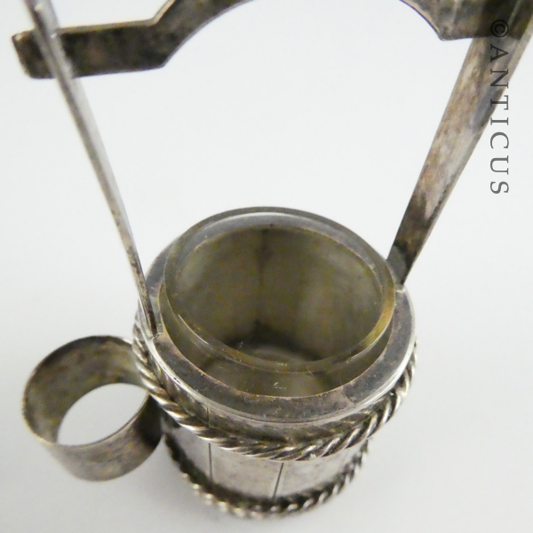 Silver Salt Cellar, 950 Grade.