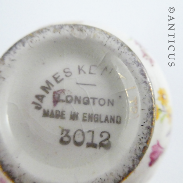 Small Ceramic Floral Chintz Dish & Vase.