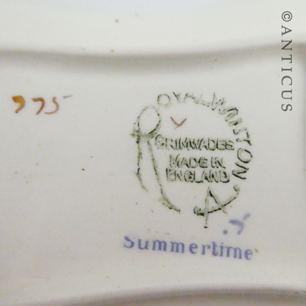 Small Ceramic Floral Chintz Dish & Vase.