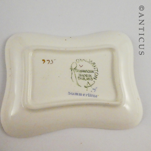 Small Ceramic Floral Chintz Dish & Vase.