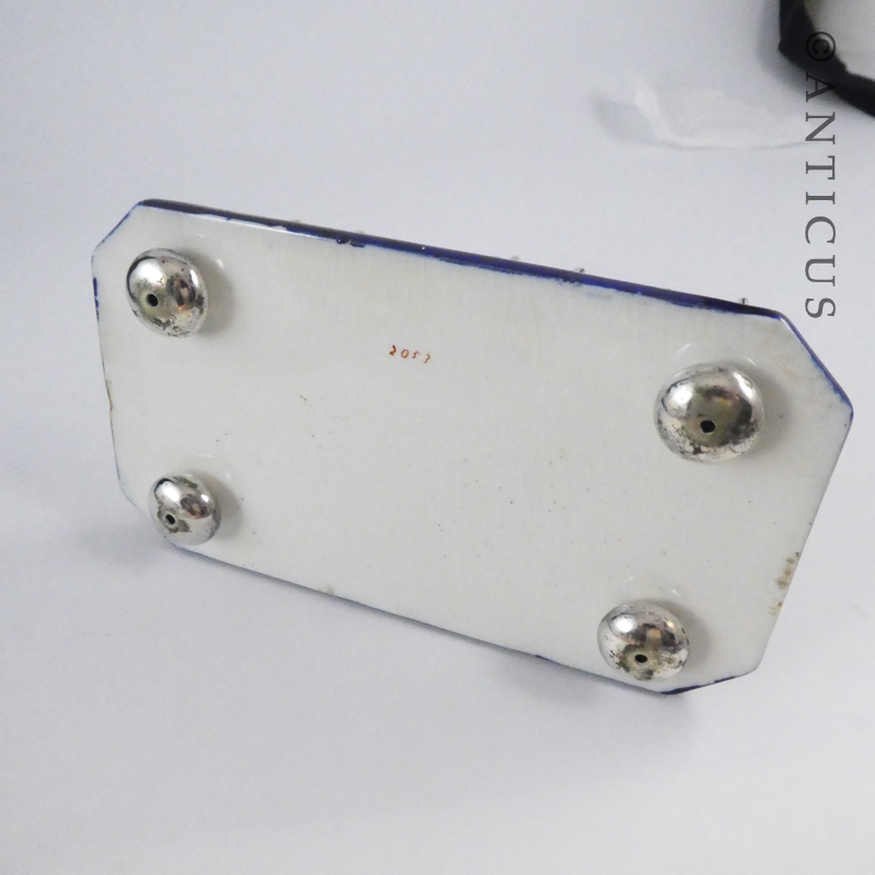 Victorian Staffordshire and Silver Plate Toast Rack.