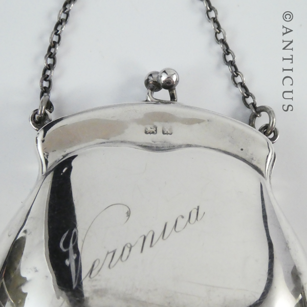 Sterling Silver Small Purse, 1897.