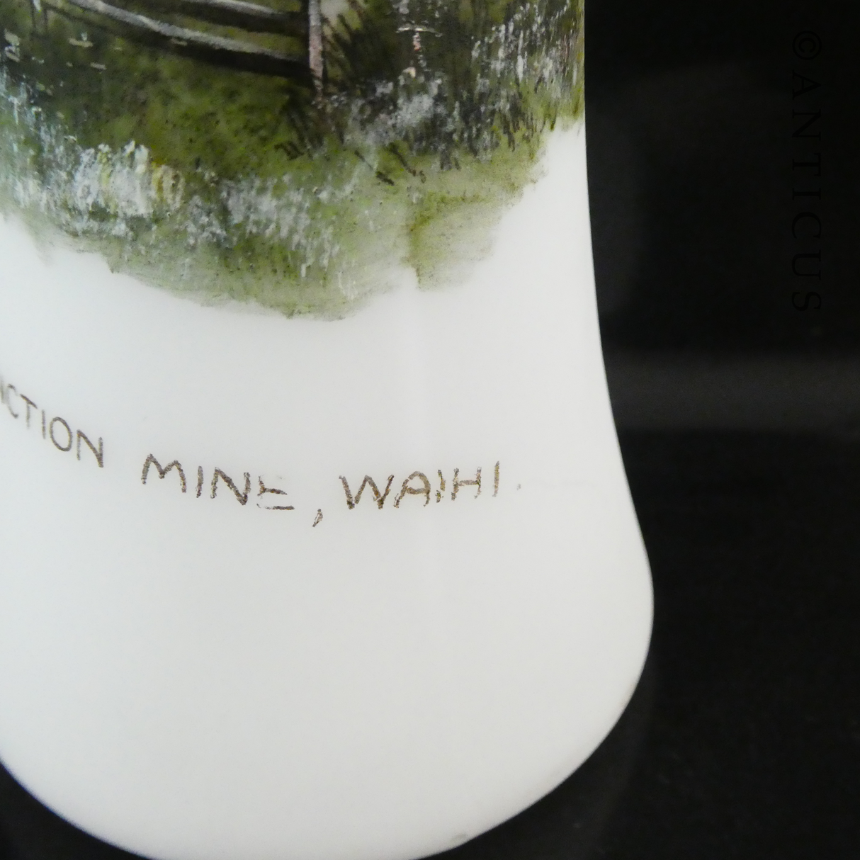 Grand Junction Mine, Waihi, Vase.