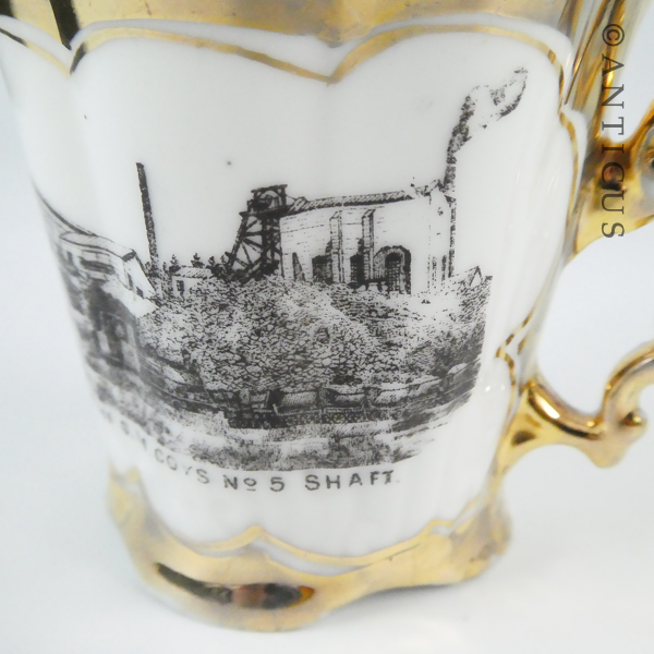 Two Small Coffee Cans with Waihi Gold Mining Images.