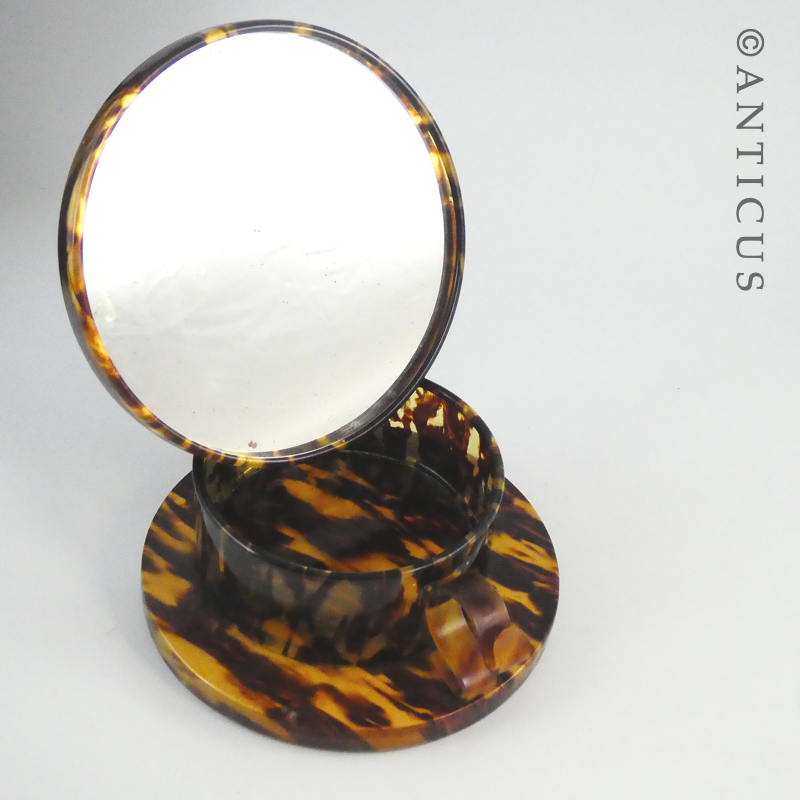 1920s Simulated Tortoiseshell Shaving Box.