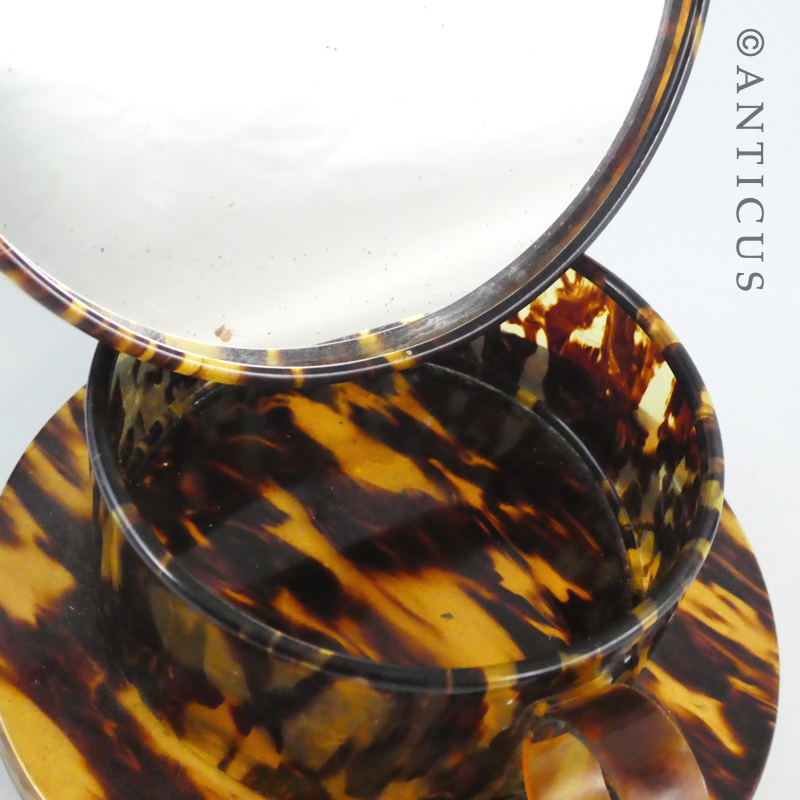 1920s Simulated Tortoiseshell Shaving Box.