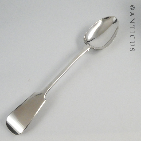 Large Silver Plate Pie Spoon, Late Victorian.