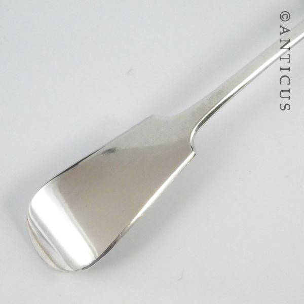 Large Silver Plate Pie Spoon, Late Victorian.
