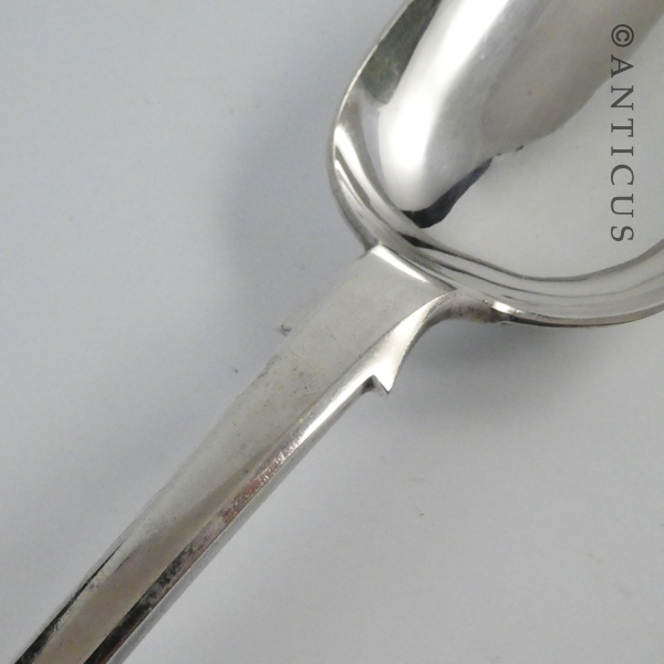 Large Silver Plate Pie Spoon, Late Victorian.