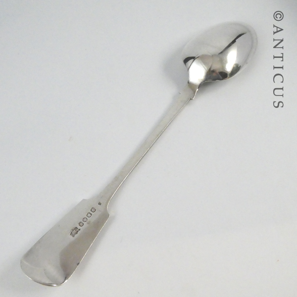 Large Silver Plate Pie Spoon, Late Victorian.