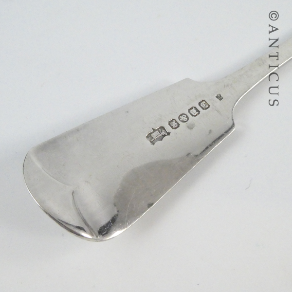 Large Silver Plate Pie Spoon, Late Victorian.