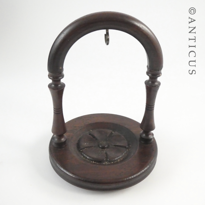 Victorian Oak Pocket Watch Holder.