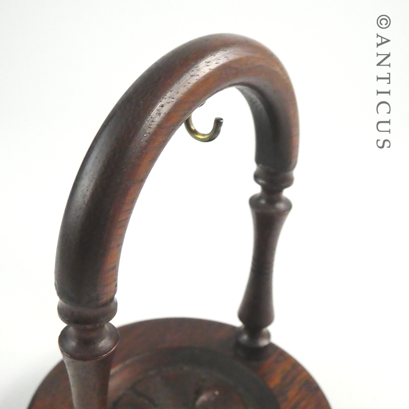 Victorian Oak Pocket Watch Holder.