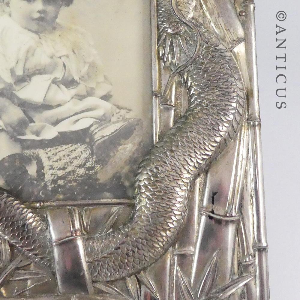 Large Antique Japanese Photo Frame.