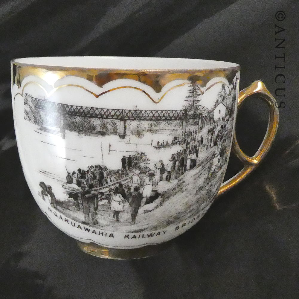 Ngaruawahia Railway Bridge Cup and Saucer.